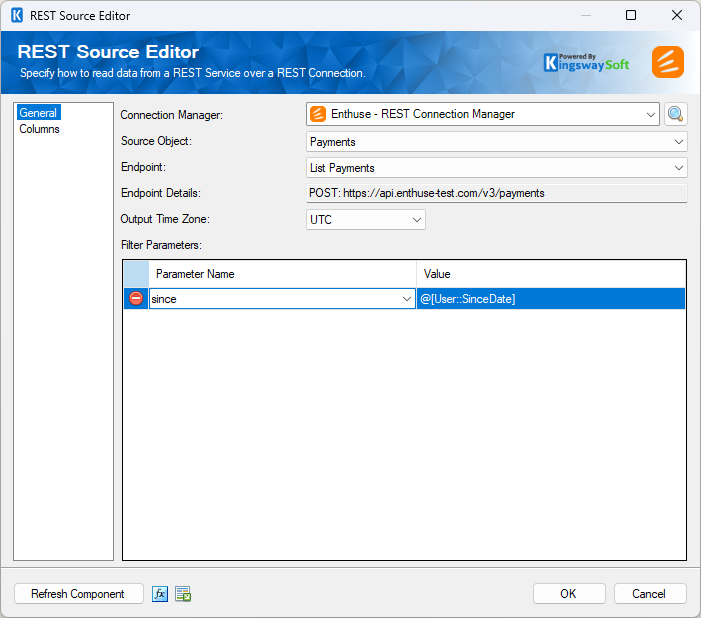 SSIS Enthuse REST Source SSIS Enthuse REST Source